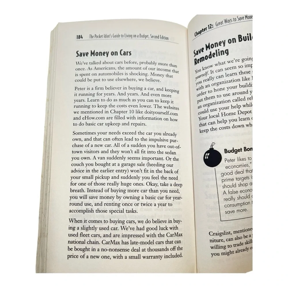 Living on a Budget by pocket idiot’s guide soft cover money saving tips